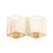 Set of 3 Gold Metal Modern Candle Holder, 4.25", 11", 16.25"